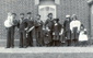 Coastguards and their families at Southwick, c1899