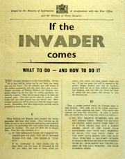 If the invader comes - Official leaflet