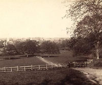 Horsham from Denne Park, 1895