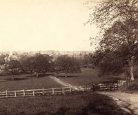 Click for larger image of Horsham from Denne Park, 1895 Horsham from Denne Park, 1895