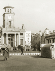 A bunker in front of the old town hall, Worthing