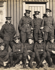 The Royal Sussex Regiment soldiers pose for a snap