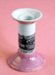 Candle holder with picture of Worthing pier c1870