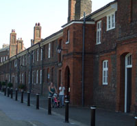 Click for larger image of Rear view of Grace-and-Favour apartments, Hampton Court Rear view of Grace-and-Favour apartments, Hampton Court