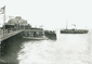 Paddle steamer at Worthing pier c1910