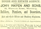 Advertisement for John Inkpen and Sons, Warwick Street, Worthing 1884