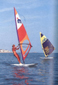 Windsurfing at Worthing beach c1984
