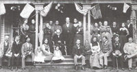 William Jennings Bryan's 1896 Presidential Campaign photo taken with his relatives in Salem 1896