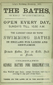 Advertisement for West Worthing Baths 1892