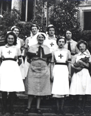Nurses from the Voluntary Aid Detachment, East Grinstead 1944