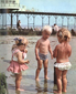 Children on the beach, Bognor Regis c1967