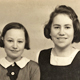 Portrait of two girls, Chichester, c1939
