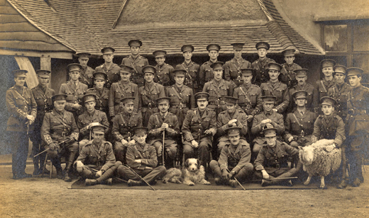 Colonel Lowther and 11 Battalion officers