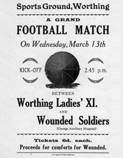 Worthing football match poster