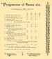 Petworth jubilee fete 'Programme of Races' 1897