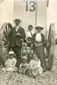 The Holloway family with bathing machine, Worthing c1914