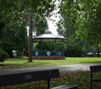 Canbury Gardens and bandstand, Richmond, 2009