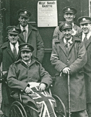 WWI soldiers, Arundel, 11th November 1918